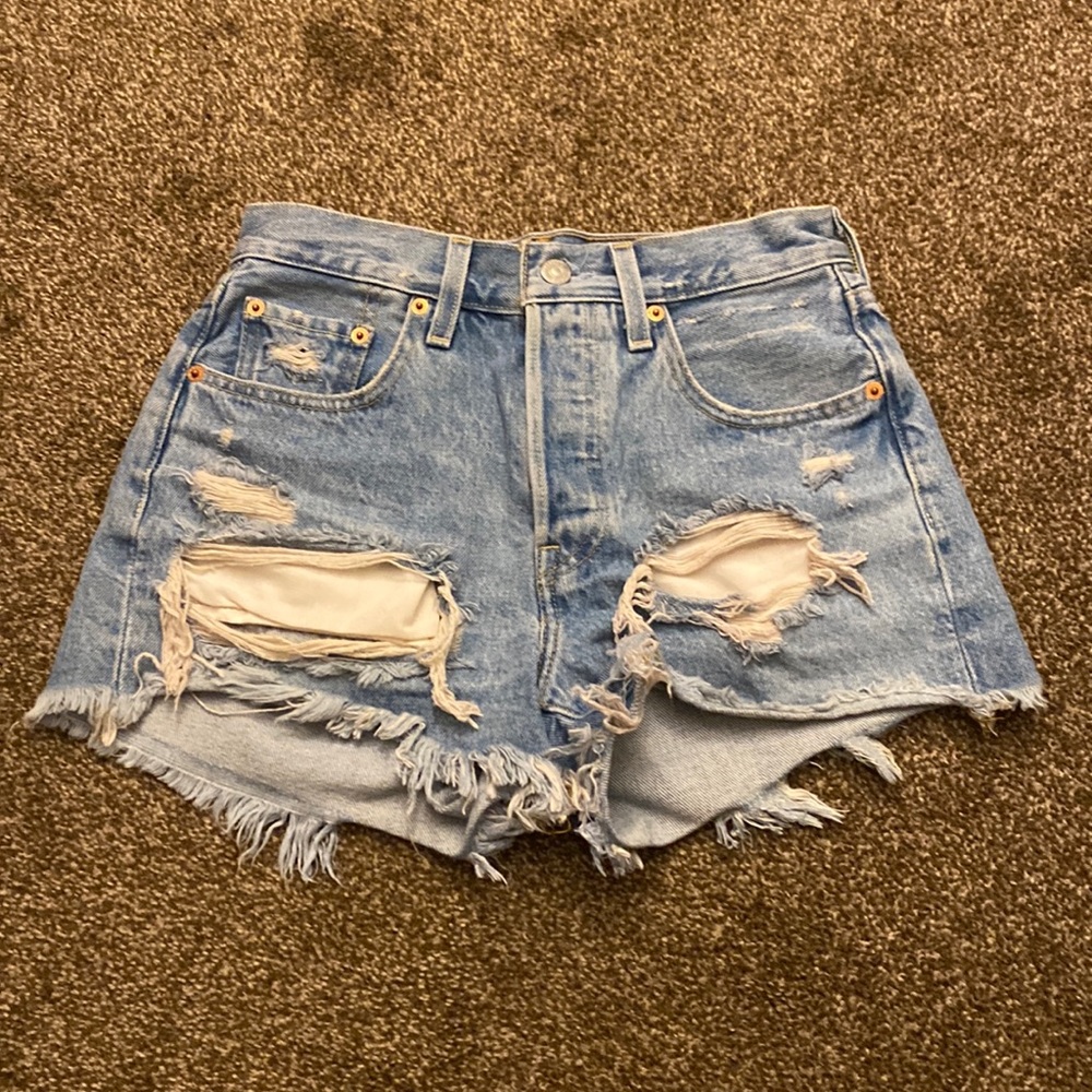 Levi’s 501 Distressed Denim Shorts